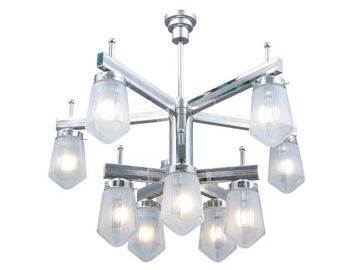 NEW YORK 10 - Handmade brass chandelier by Patinas Lighting - view 2